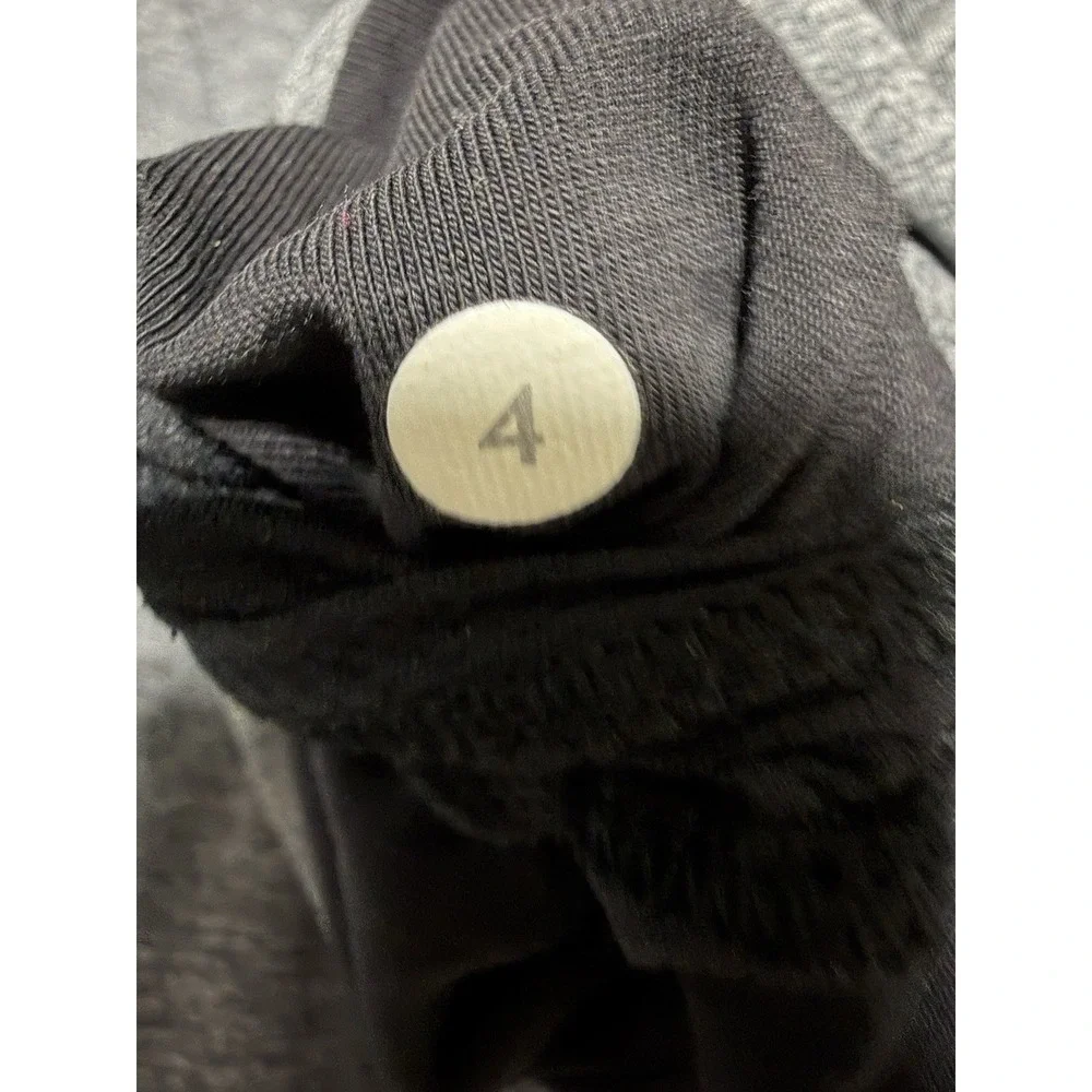 Lululemon That's A Wrap‎ Sweater Jacket Heathered Snow Slub Coal Women's Size 4